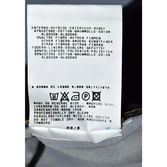 B0 Auth JUST CAVALLI ROBERTO CAVALLI Washed Black Straight Leg Jeans Sz W40 L35 - Picture 6 of 7